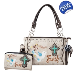 Western Cross Doves Faith Carry Concealed Handba..