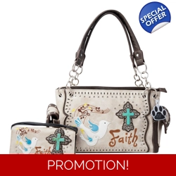 Western Cross Doves Faith Carry Concealed Handba..