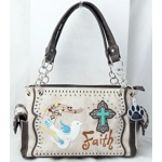 Western Cross Doves Faith Carry Concealed Handbag Wallet Set