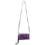 Hummingbird Hovering Flower Crossbody Wristlet Clutch Wallet Purse