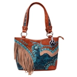 Fringe Western Purse Cowgirl Carry Conceal Handbag Tote Shoulder Bag Country