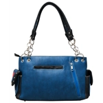 Western Colorful Owl Purse Art Hearts Concealed Carry Shoulder Handbag