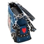 Western Colorful Owl Purse Art Hearts Concealed Carry Shoulder Handbag