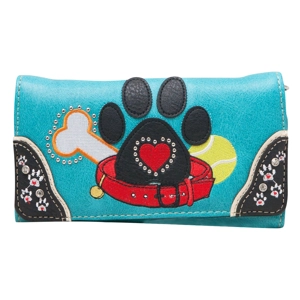 Dog Paw Print Wallet Em..