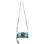Dog Paw Print Wallet Embroidery Crossbody Women Wristlet Clutch