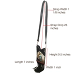 Horse Purse Crossbody Bag Fringe Western Messenger Shoulder Handbag Women Cowgirl Country Style