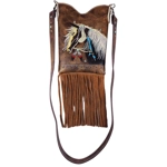 Horse Purse Crossbody Bag Fringe Western Messenger Shoulder Handbag Women Cowgirl Country Style