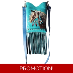 Horse Purse Crossbody Bag Fringe Western Messenger Shoulde..