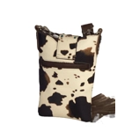 Cow Print Purse Crossbody Bag Fringe Western Handbag Women Buckle Shoulder Cowgirl Animal