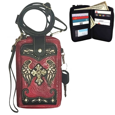 Cross Small Cell Phone Purse Wallet Crossbody Bag For Women Cellphone Key Holder