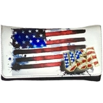 USA American Flag Purse and Wallet Set-Patriotic Stars and Stripes Shoulder Bag Women