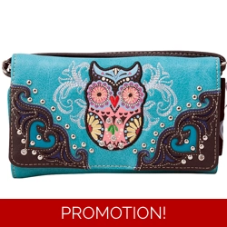 Western Owl Art Heart Crossb..