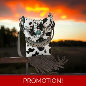 Cow Print Purse Crossbody Ba..