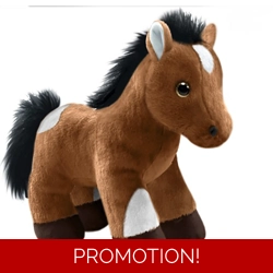 First & Main Horse Plush Pony Stuffed Toy Animal
