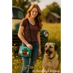 Dog Paw Print Crossbody Purse-Western Shoulder Handbag for Pet Moms