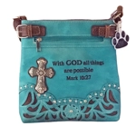 Western Purse Cross Bible Verse Conceal Carry Crossbody Bag