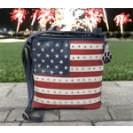 USA American Flag Stars Stripes Concealed Carry Purse Crossbody Handbag