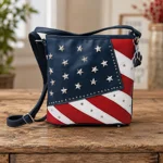 USA American Flag Stars Stripes Conceal Carry Purse Crossbody