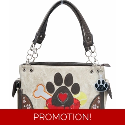 Dog Paw Print Handbag-Wester..