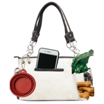 Dog Paw Print Purse Wallet Set-Western Shoulder Handbag for Pet Moms