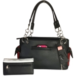 USA American Flag Purse and Wallet Set-Patriotic Stars and Stripes Shoulder Bag Women