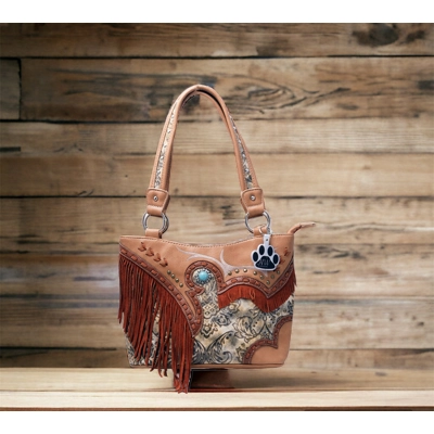 Fringe Western Purse Cowgirl Carry Conceal Handbag Tote Shoulder Bag Country