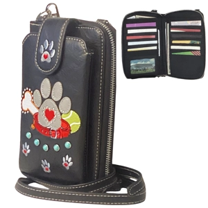 Dog Paw Print Purse Wal..