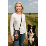 Dog Paw Print Purse Wallet Combo-Small Phone Crossbody Bag for Pet Moms