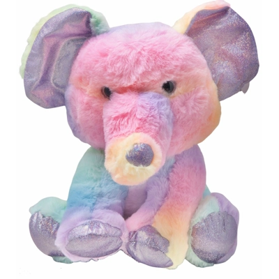 Elephant Stuffed Animal Rainbow Sherbet Plush Toy Fiesta 11"