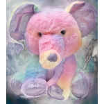 Elephant Stuffed Animal Rainbow Sherbet Plush Toy Fiesta 11"