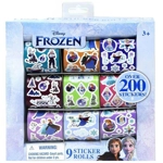 Disney Frozen 2 Box of 9 Sticker Rolls Over 200 Stickers Anna Elsa Sven Olaf