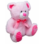 Teddy Bear Stuffed Animal Soft Plush Toy Corduroy Hearts Gift White 11"