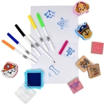 Paw Patrol Stamper Activity Set 7 Stamps Sketchbook 6 Markers Art Supplies