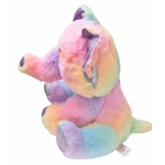 Elephant Stuffed Animal Rainbow Sherbet Plush Toy Fiesta 11"