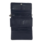 American Flag Patriotic Wallet Wristlet Clutch Women Gifts USA Stars Stripes Crossbody Trifold