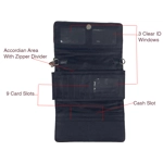 Dog Paw Print Wallet Embroidery Crossbody Women Wristlet Clutch