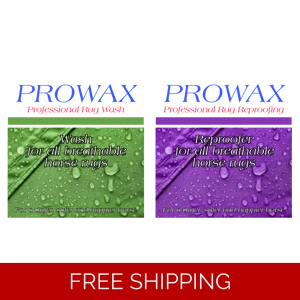 x1 ProWax Reproof and x1 ProWax Rug Wash