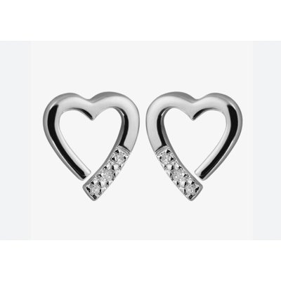 Hot Diamonds Just Add Love Silver Earrings DE110