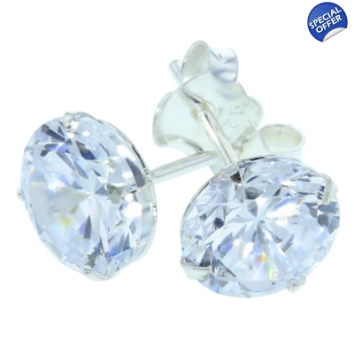 Topaz Silver 8mm Round ..