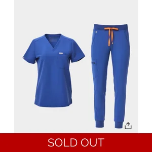 Limited Addition- Figs Winning Blue Scrub Set