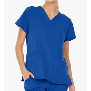 Mini Marilyn Stretch V-Neck Scrub Top- Small