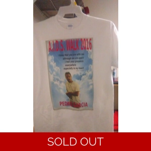 Custom AIDS Walk Tee on Cotton