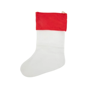 Red on White Sublimation Santa Stocking