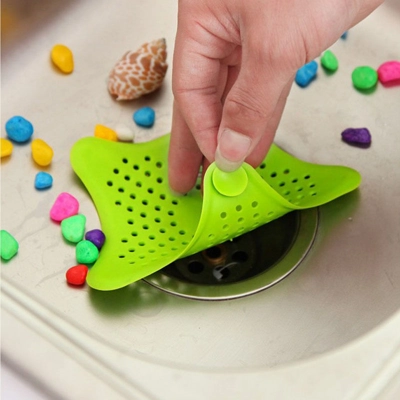 3 x Starfish Drain Saver - Hair / food stopper 3 x Starfish Drain Saver - Hair / food stopper