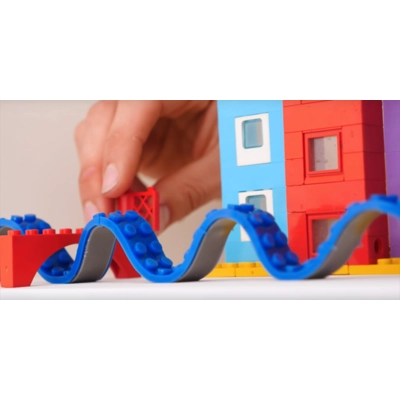 Let's-go - 1 x 1m flexible building block strip - cut to size.