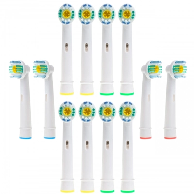 12 Oral B-Compatible Toothbrush Heads - 3D Whitening 12 Oral B-Compatible Toothbrush Heads - 3D Whitening