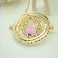 Harry Potter inspired time turner necklace with hourglass and sand - 4 colours