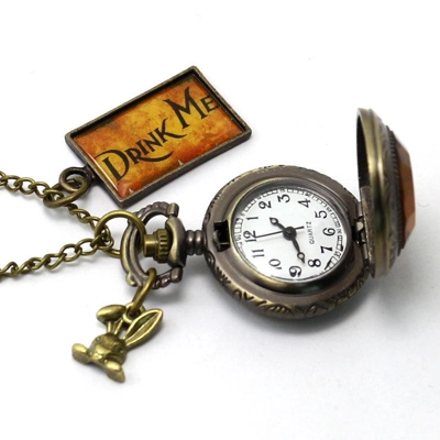 Alice in Wonderland inspired pocket watch