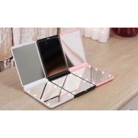 Dimmable LED Touchscreen Travel Mirror in Choice of Colour
