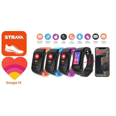 VITALITY PRO-S STRAVA & GOOGLE FIT COMPATIBLE FITNESS TRACKER WITH CARDIOVASCULAR MONITORING
